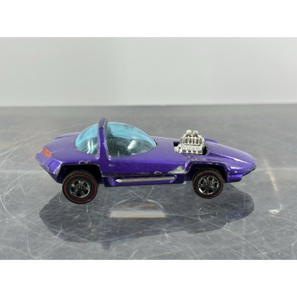 Hot Wheels Redline Silhouette 1967 Purple Gray Interior Made In Hong Kong - Picture 7 of 8